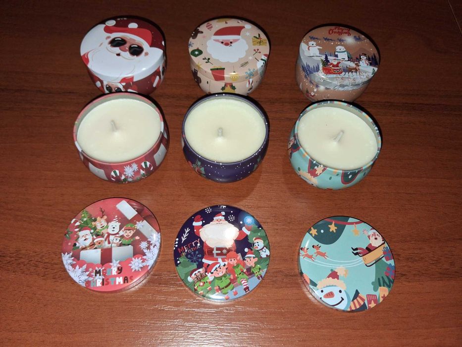 Zestaw 6 świątecznych świec