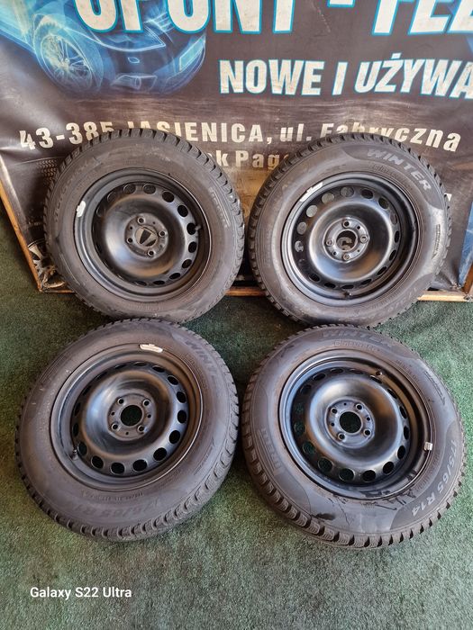 Koła zimowe 14 4×98 Fiat Panda 500 Punto Doblo 8.4mm jak Nowe