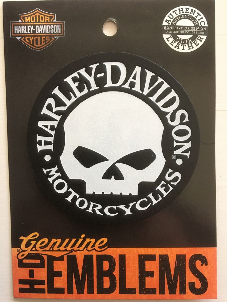 Harley Davidson skórzana naszywka orginał