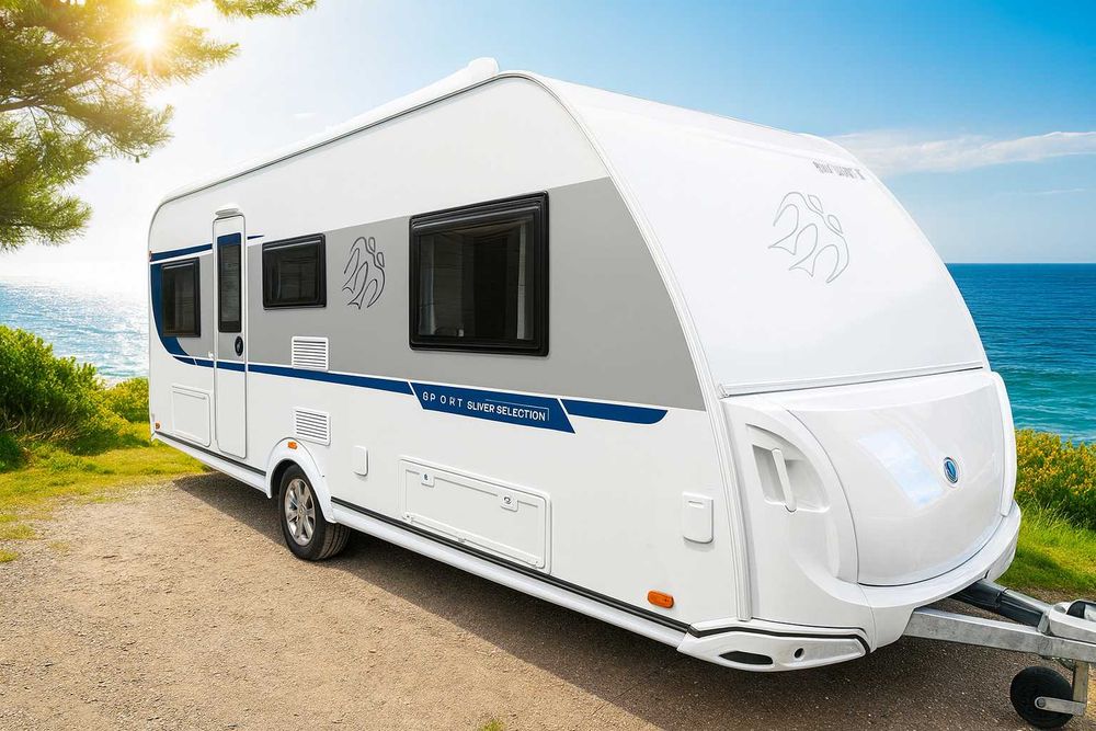 Knaus 500 EU – w pełni wyposażona przyczepa kempingowa, kamper fvat23%