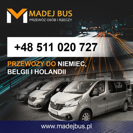 Madej Bus, przewozy z Polski do Niemiec, Belgii i Holandii. Katowice.