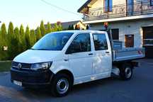 Volkswagen Transporter T6 2.0 TDI 102KM DOKA BRYGADÓWKA 6 OSÓB FV23%  2.0 TDI DOKA 6 OSÓB I Właściciel Serwis ASO Bezwypadek 100% Ładne Auto