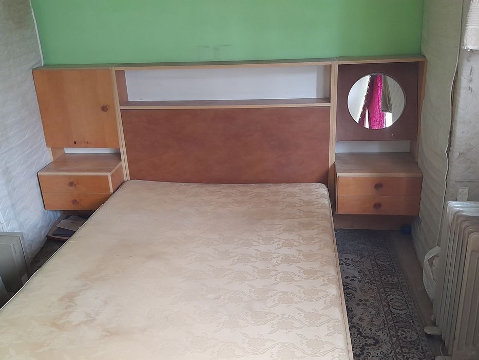 Tanio Łóżko dwuosobowe z szafkami nocnymi