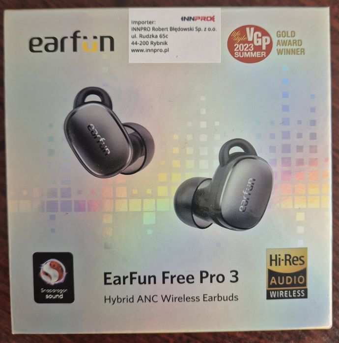 Earfun Free Pro 3 TWS gwarancja do listopada 2026