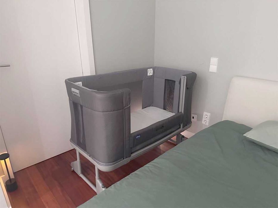 Berço Chicco Next2Me Forever | MoonGrey com Caixas | Como novo.