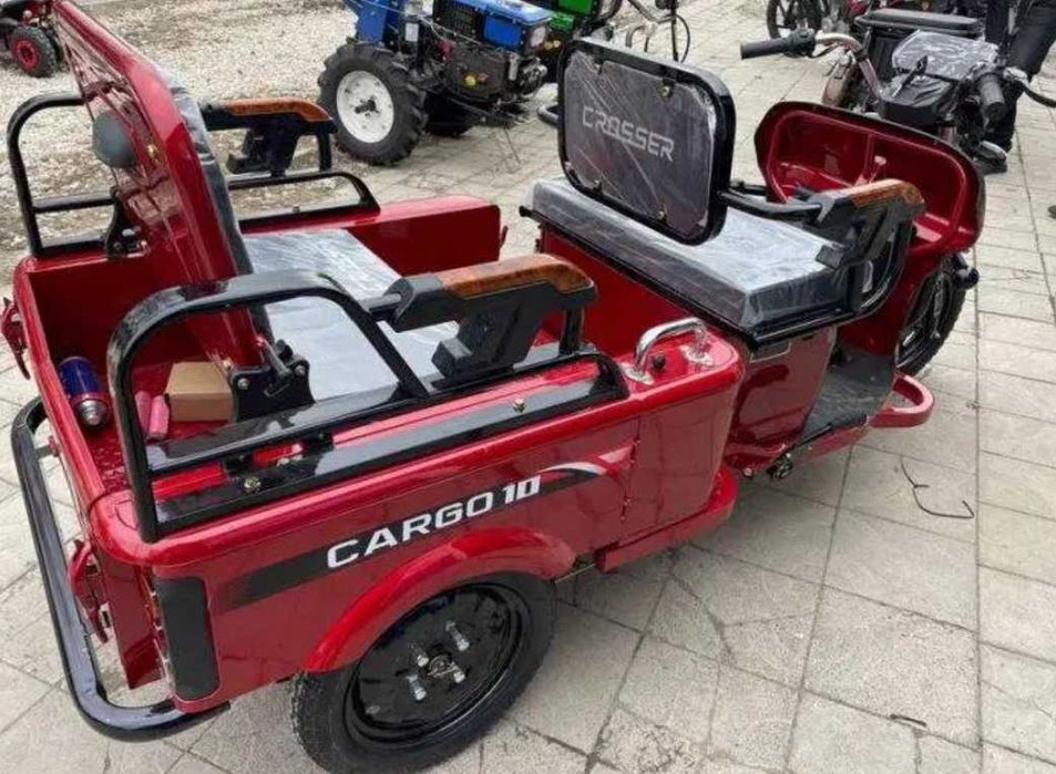 Електроскутер грузовий  трицикл Crosser новий на 1000Вт з потужною акб