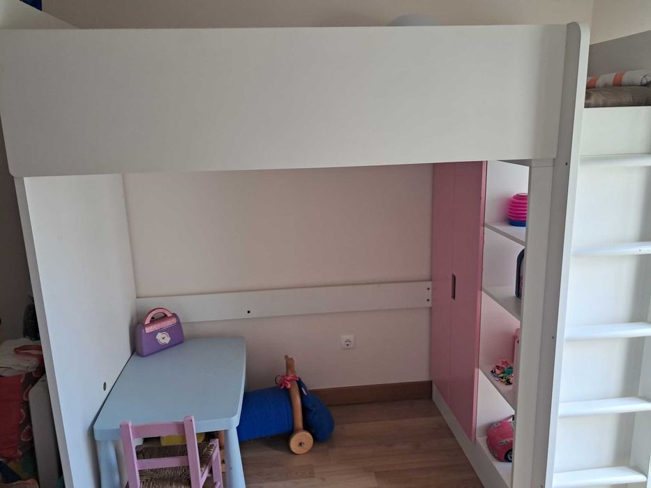 Beliche ikea branco e rosa