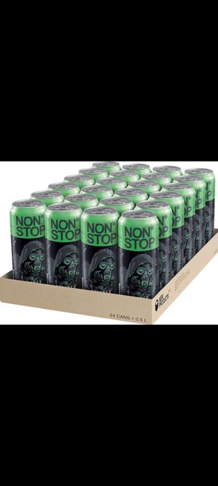 Упаковка напою безалкогольного енергетичного сильногазованого