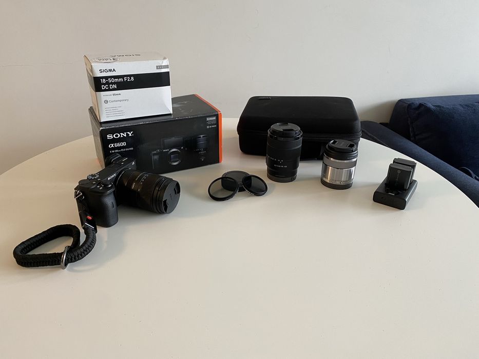 Sony Alpha a6600 + 3 obiektywy - pełen zestaw!!!