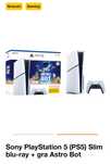 Sony PlayStation 5 (PS5) Slim blu-ray + gra Astro Bot