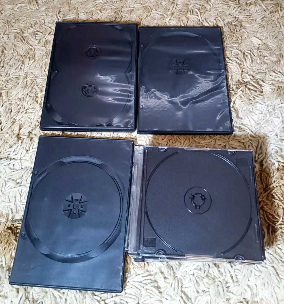 Коробки  пластик Нові DVD,CD дисків-на 1,2,4 диска,конверти 1, 2 диск