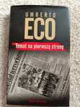Umberto Eco, temat na pierwszej stronie