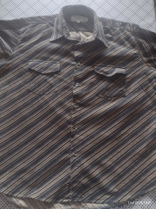 Męska koszula sztruksowa, rozm L