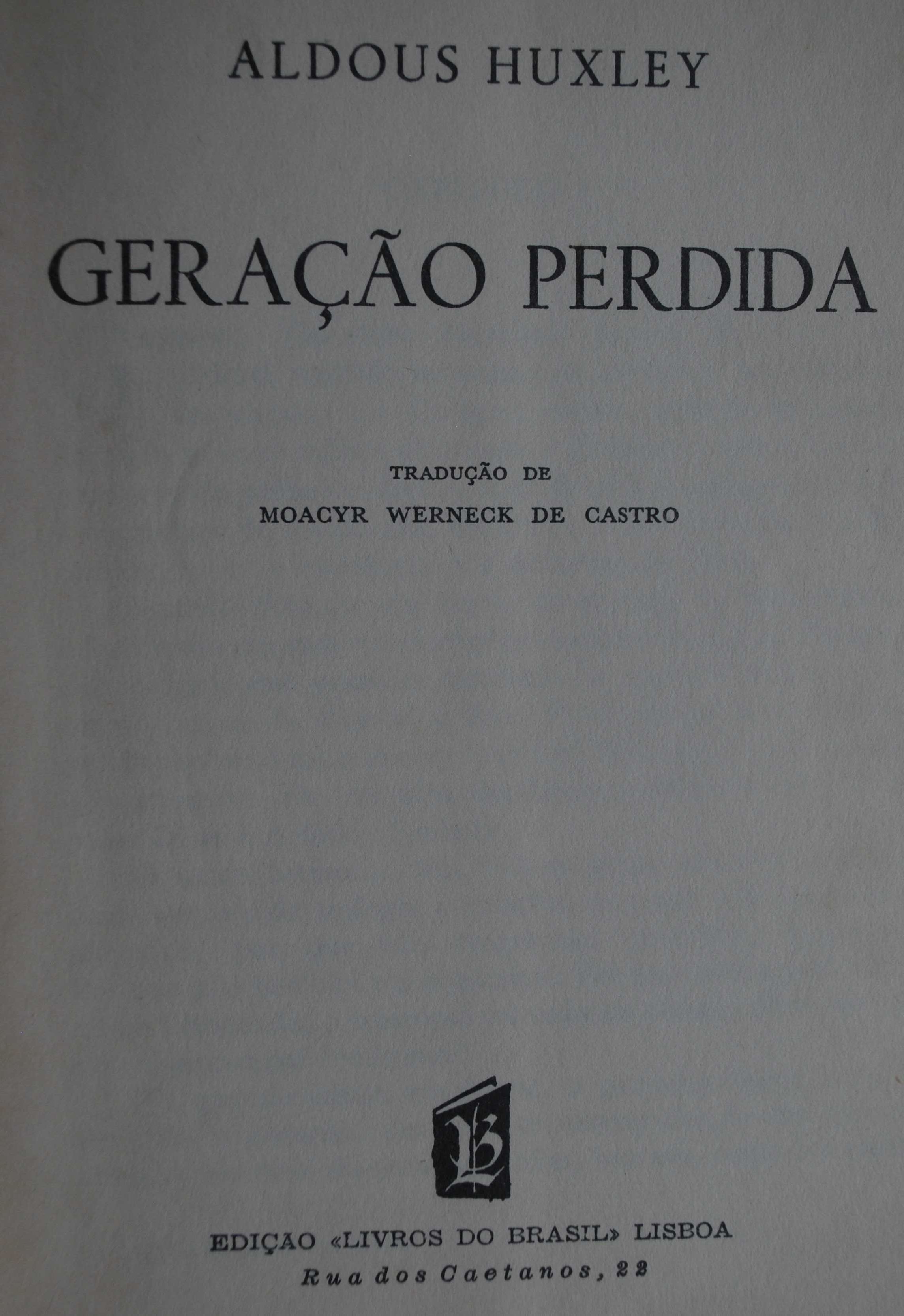 Geração Perdida de Aldous Huxley