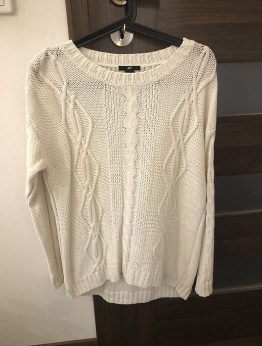 Biały sweter H&M