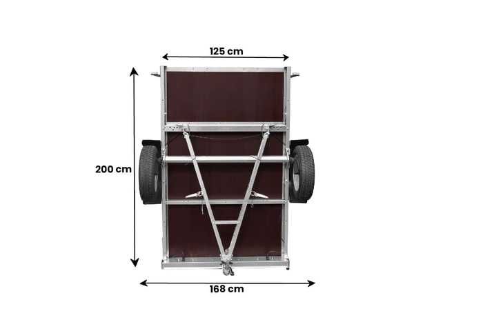 Przyczepka samochodowa 200x125 UNITRAILER GARDEN 201 KIPP