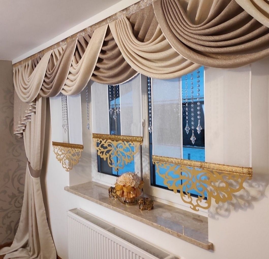 Firany panele. Lambrekin Iness 300 do 360cm