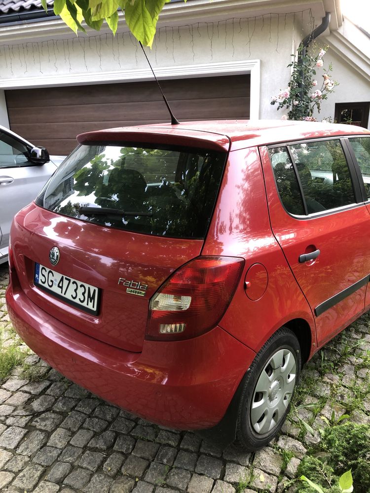 Skoda Fabia II Czerwona 2007