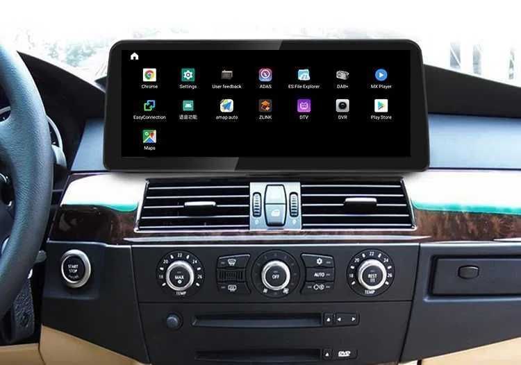 Radio Android 12 BMW serii 5 E60 E61 E62 ccc cic 12,3 wifi gps