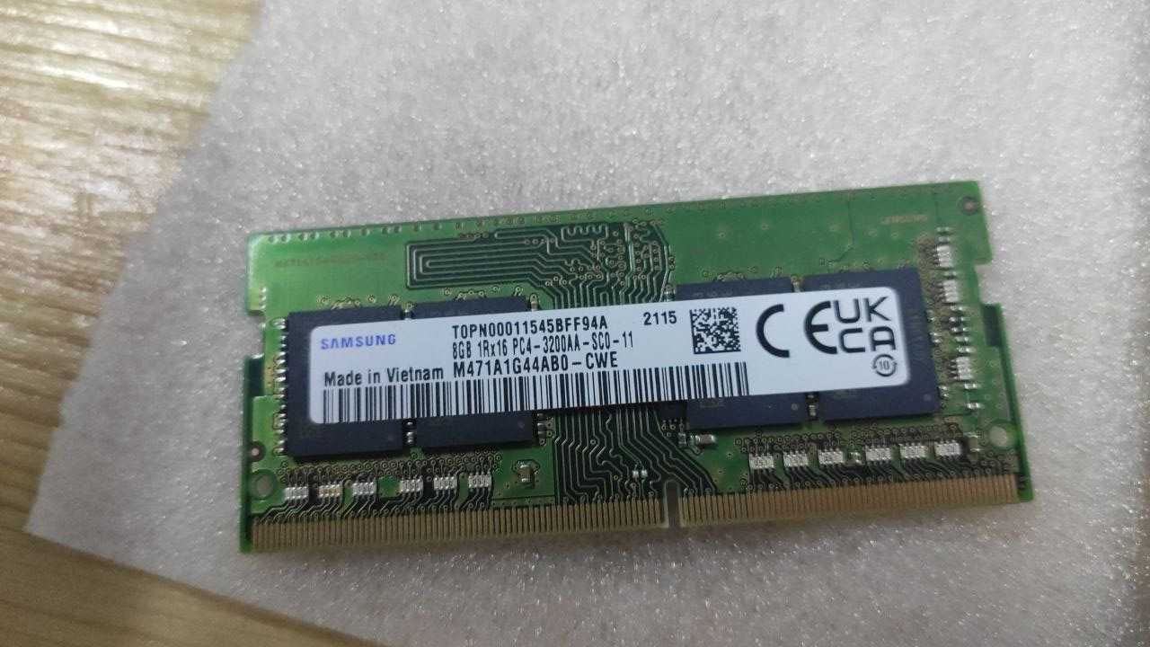 Оперативна пам'ять для ноутбуків RAM 8 GB 3200МГц DDR4 Samsung