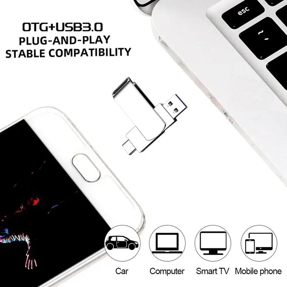 Type - C USB 3.0 Xiaomi 2TB + переходник micro