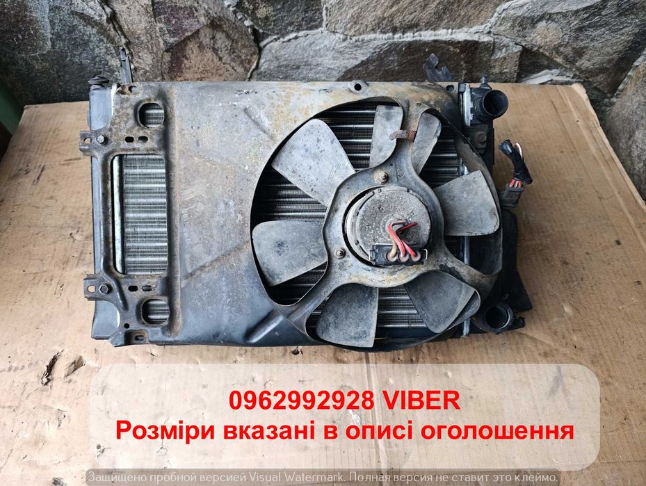 Радіатор охолодження основний Вентилятор Jetta 2 Golf 2 1.3 B