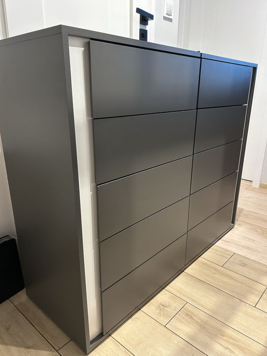 Komoda 2szt, regał 2m BRW Graphic