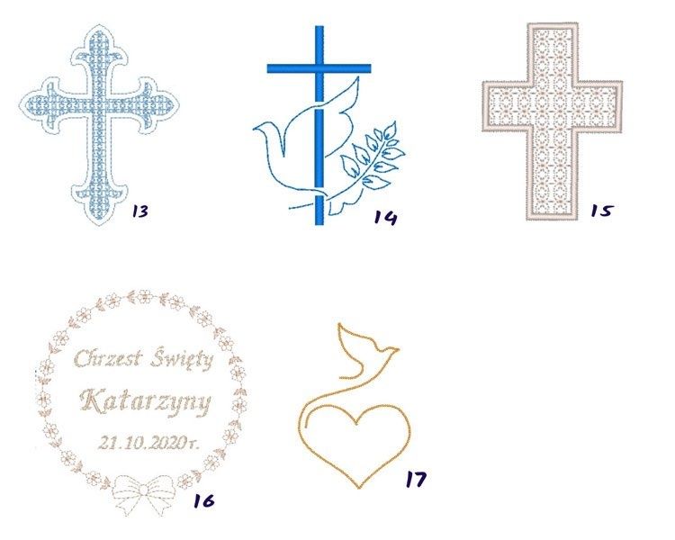 Szatka do chrztu personalizowana
