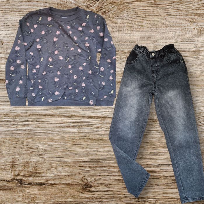 Набір.Джинси р. 134-143 . Світшот кофта 134-142р. 9-10.5 р.