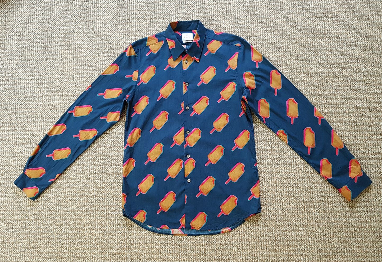 PAUL SMITH Ice Lolly Print Shirt рубашка tailored Оригинал S