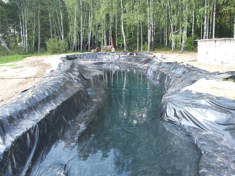 ПВХ плівка для ставка, гідроізоляція водойми