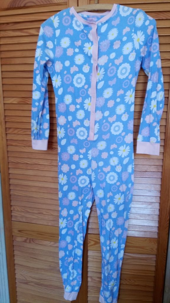 Onesie bawełna w kwiaty jak nowe na 13 lat