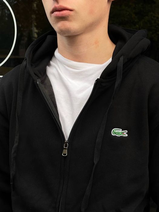 Тепле зіп-худі Lacoste [ флисовая зипка лакоста ]