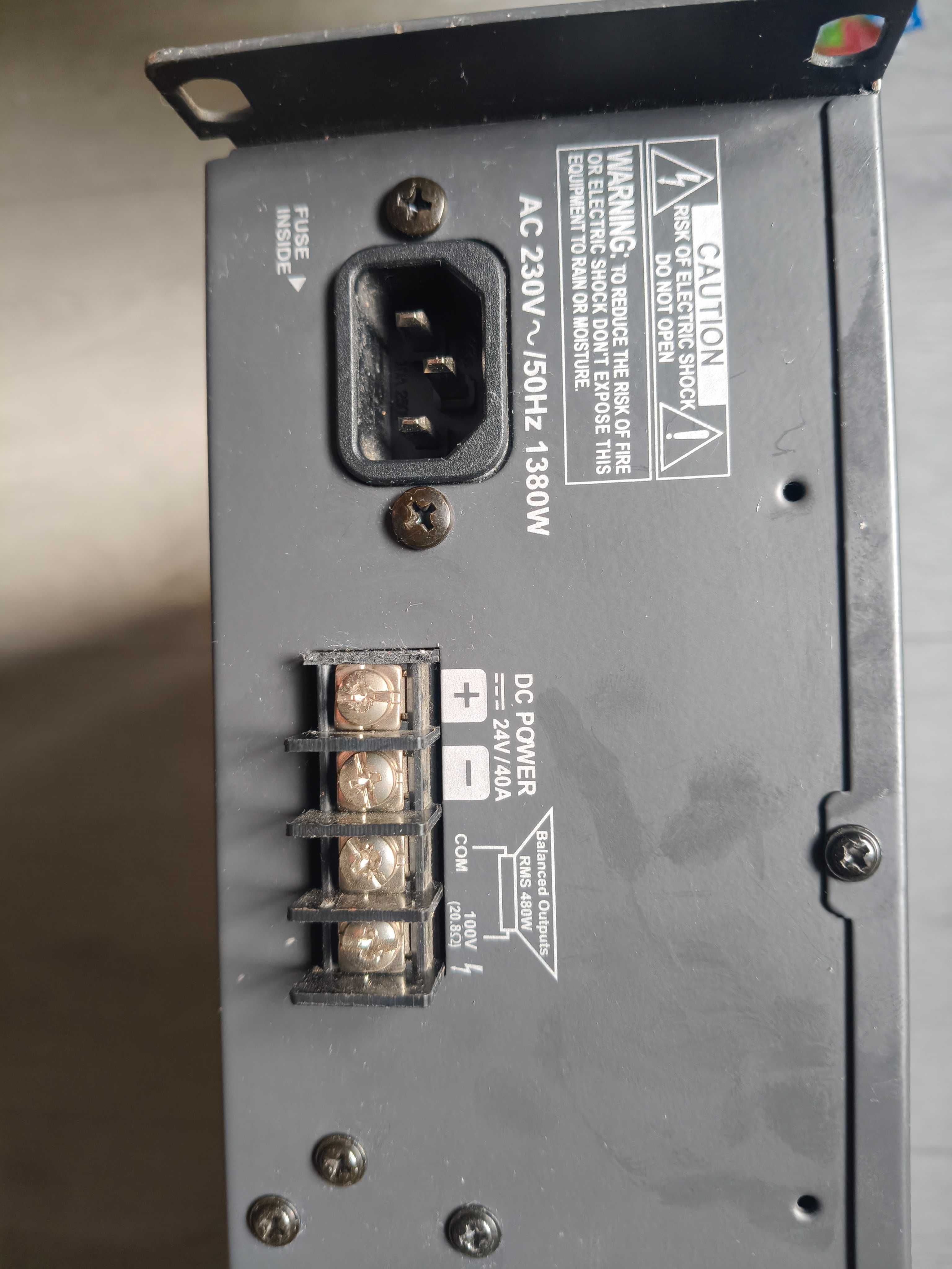 wzmacniacz końcówka mocy jdm-pa 148c 480w rms / 600w max