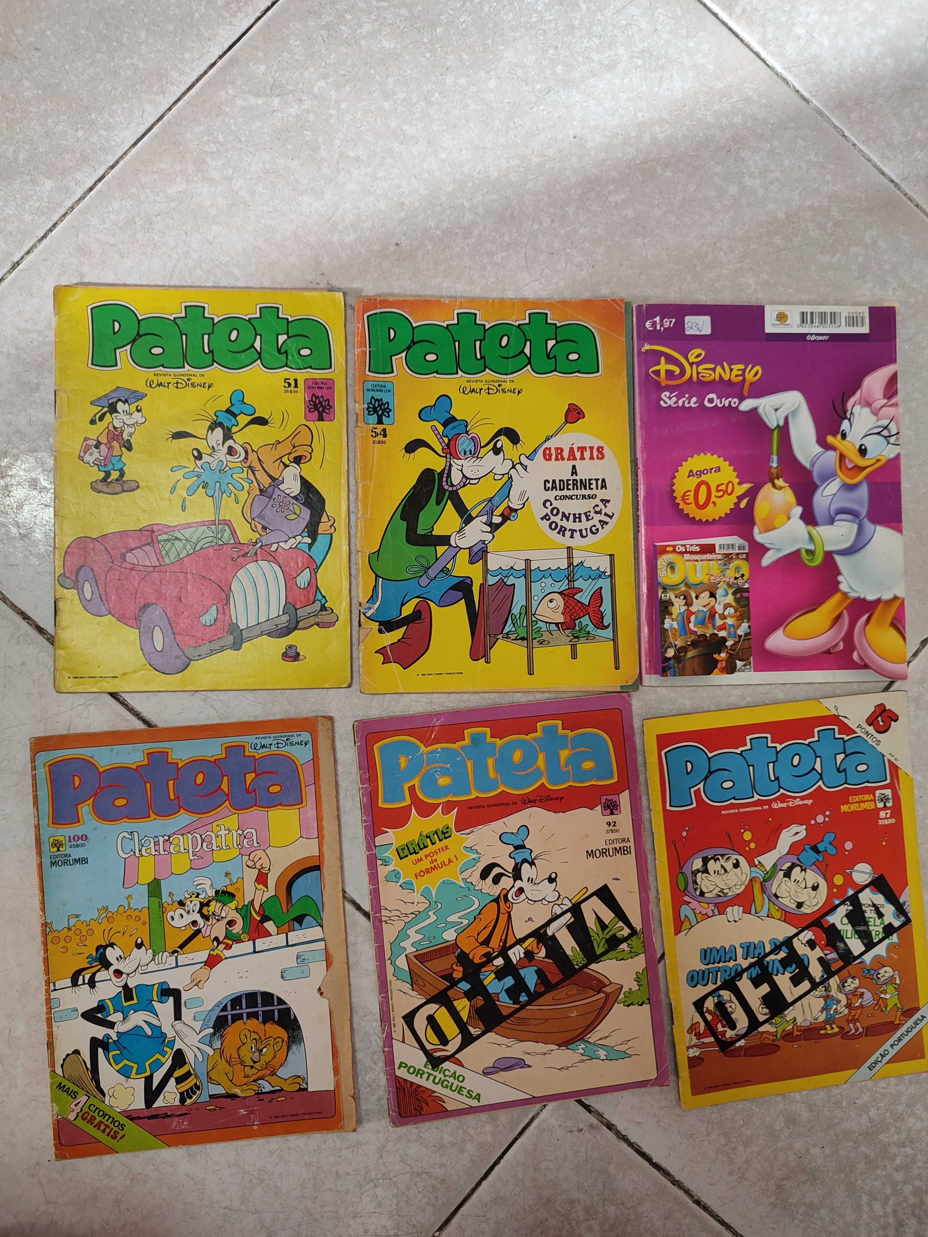 Livros de banda desenhada antigos vintage