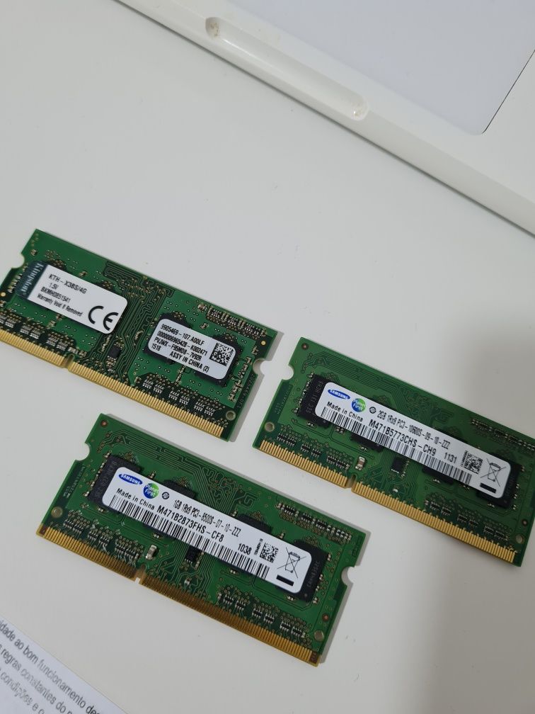 Memórias RAM Ddr3 e DDR2 Kingston e Samsung  ver descrição