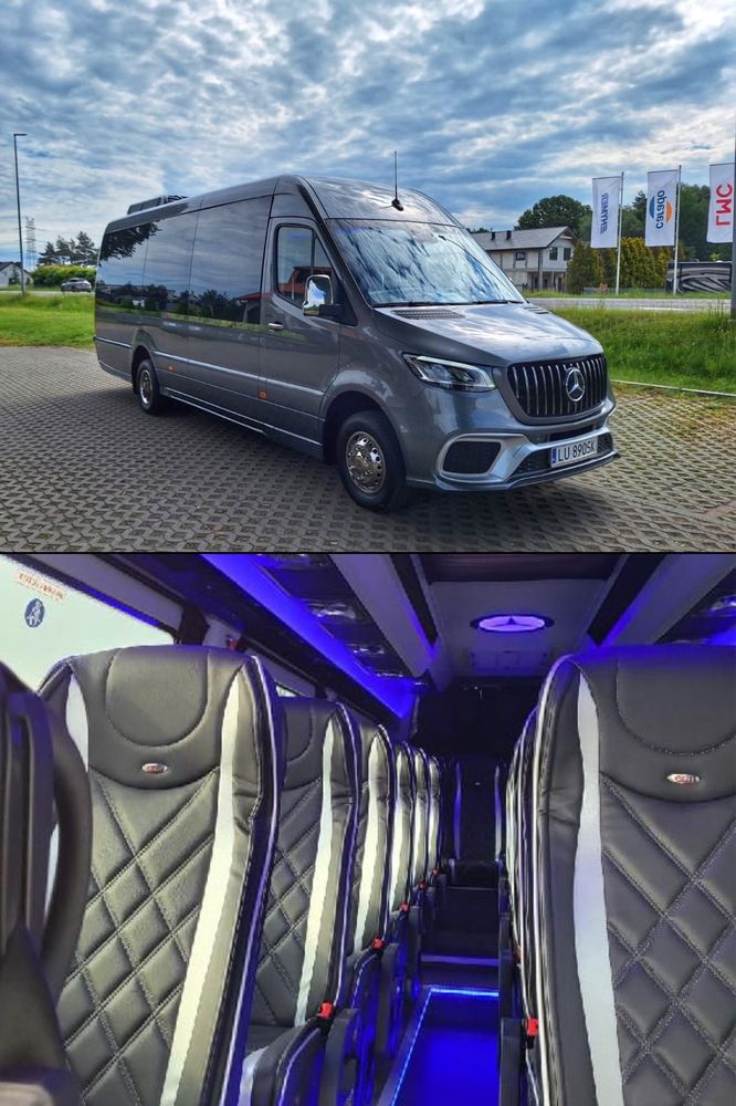 Wynajem limuzyn i busów z kierowcą*Transport VIP*Przewóz osób*Mercedes
