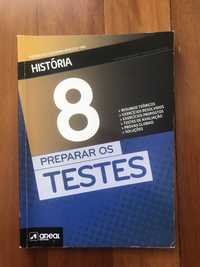 Livro de história “Preparar os testes” 8.º ano