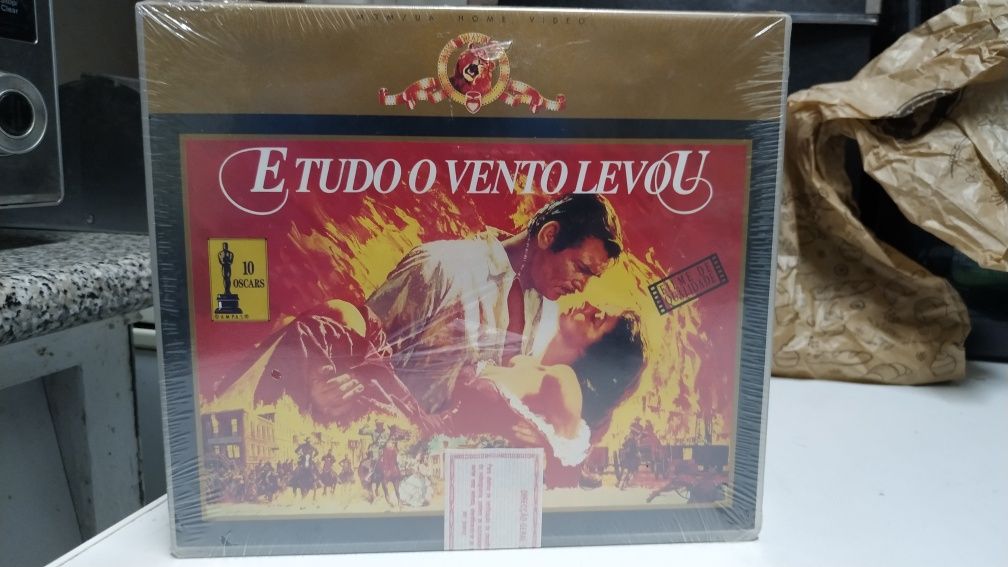 Filme VHS. E Tudo o Vento Levou NOVO SELADO