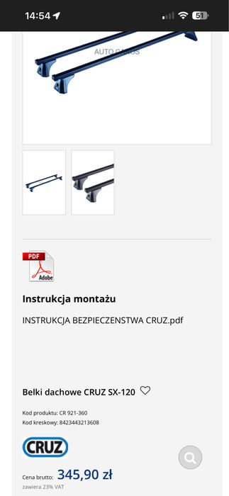 Belki dachowe cruz