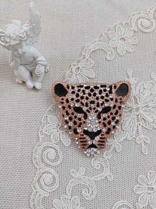 Брошь метал, стразы