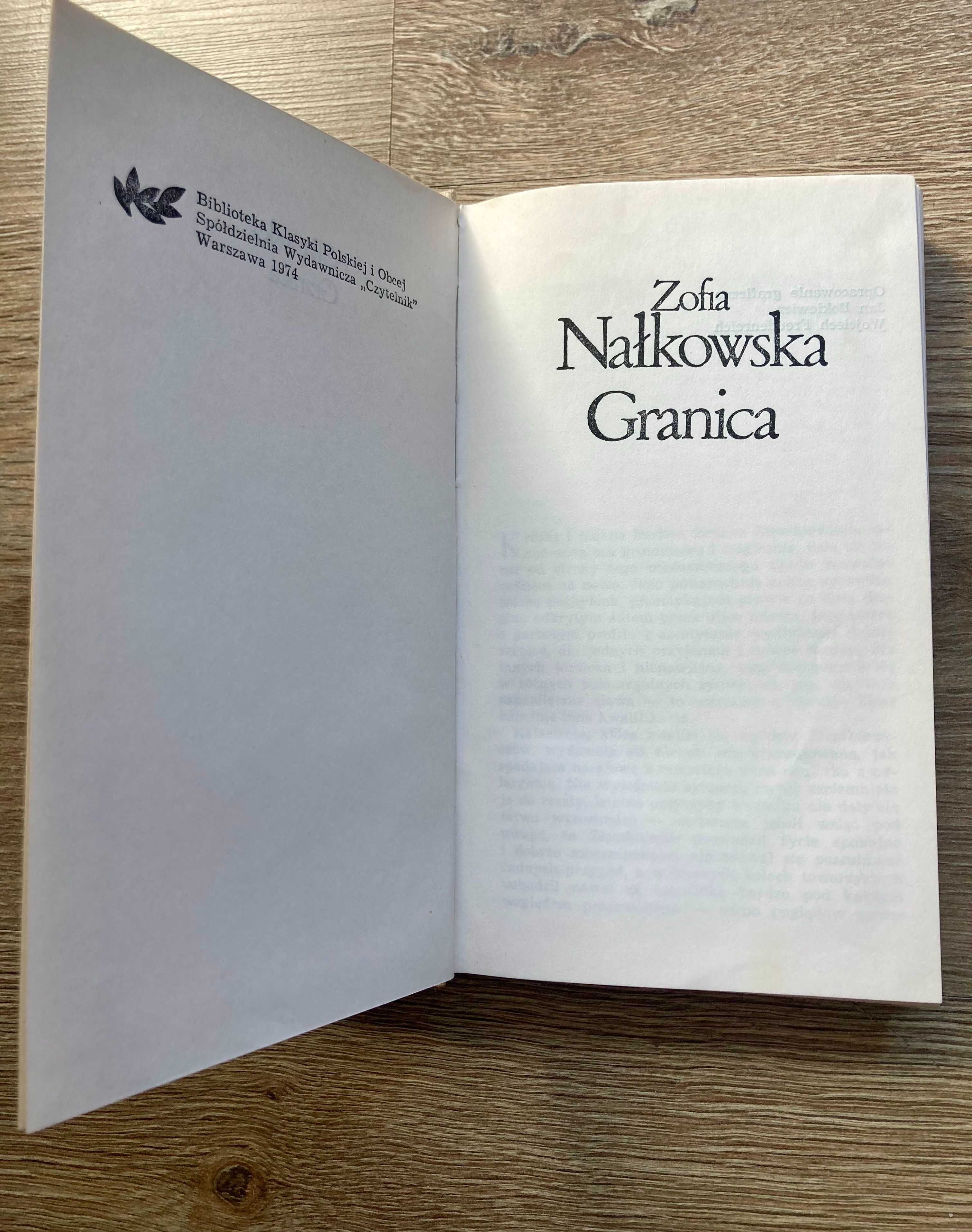 Granica-Zofia Nałkowska. Biblioteka Klasyki Polskiej