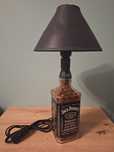 Lampka lampa nocna - butelka whisky Jack Daniel's czarna czarny klosz
