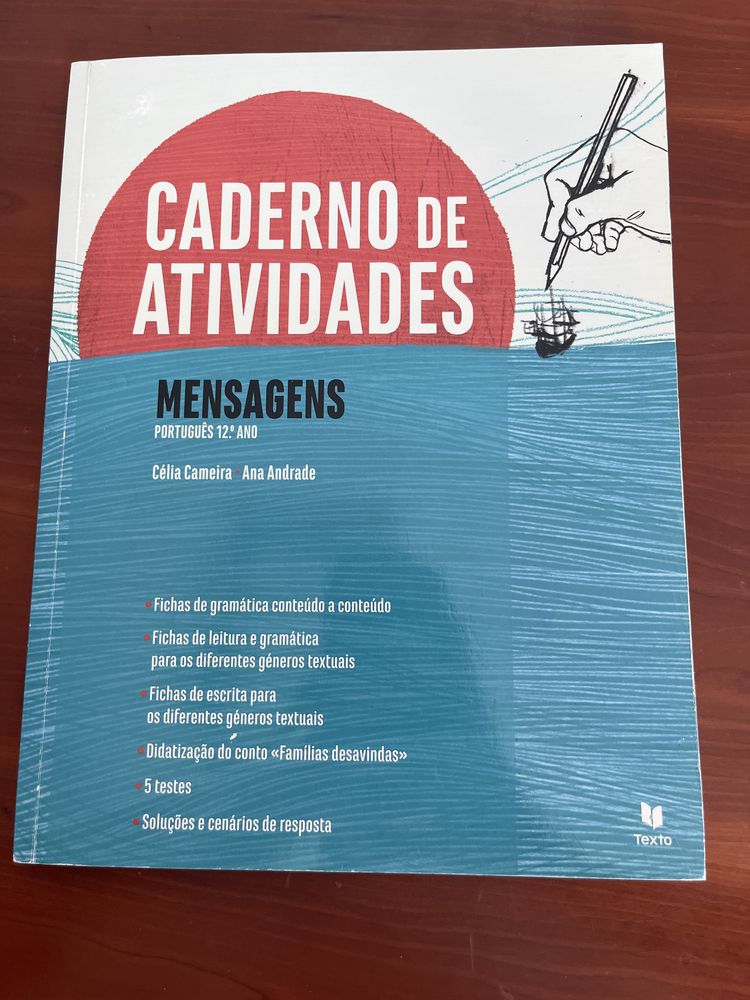 Caderno de atividades de portugeus Mensagens 12.ºano
