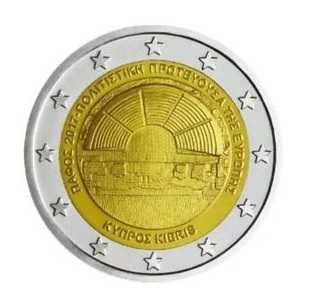 Holanda ou Chipre comemorativas 2 euros ou 2,00 UNC ver descrição