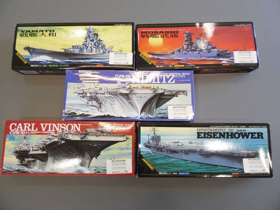 Kits Modelismo Motorizados Kawai Shokai escala 1/1000 e 1/1300