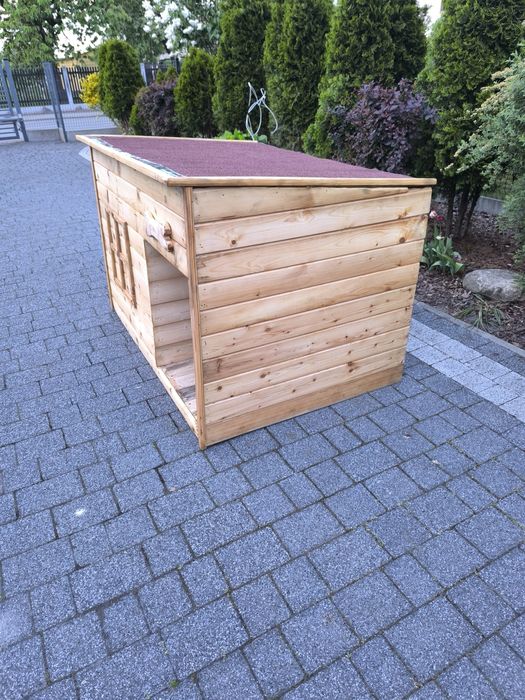 PROMOCJA Wyprzedaż Ocieplana buda XXL z przedsionkiem solidna