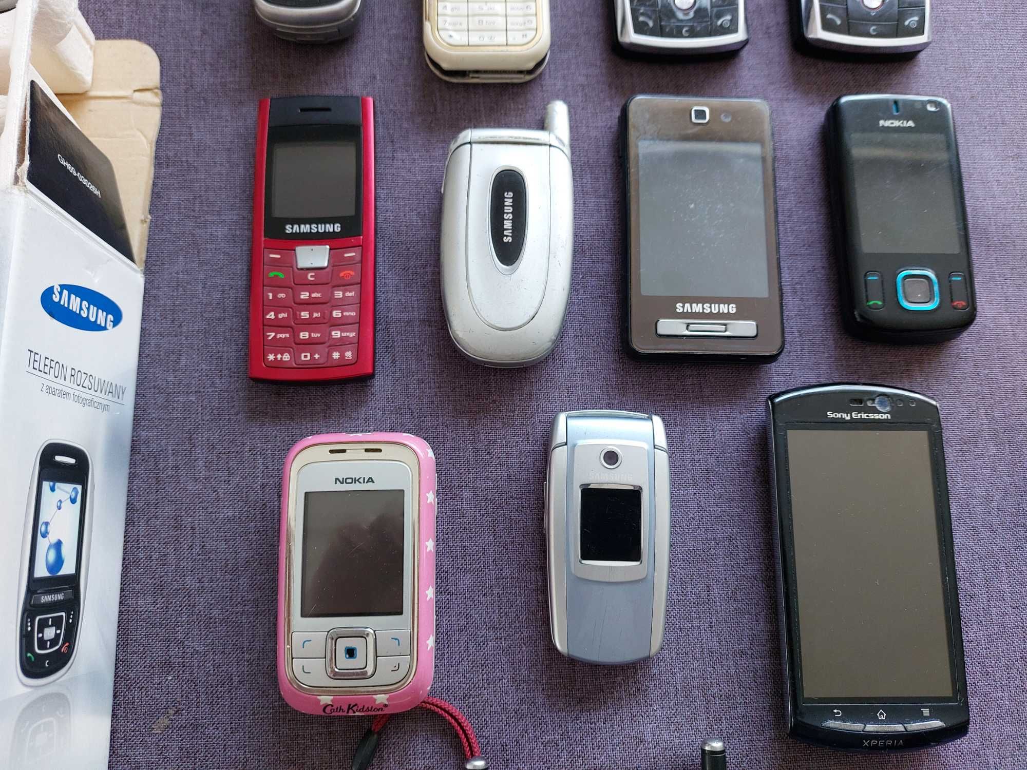Telefony Nokia, Samsung, SonyEricsson