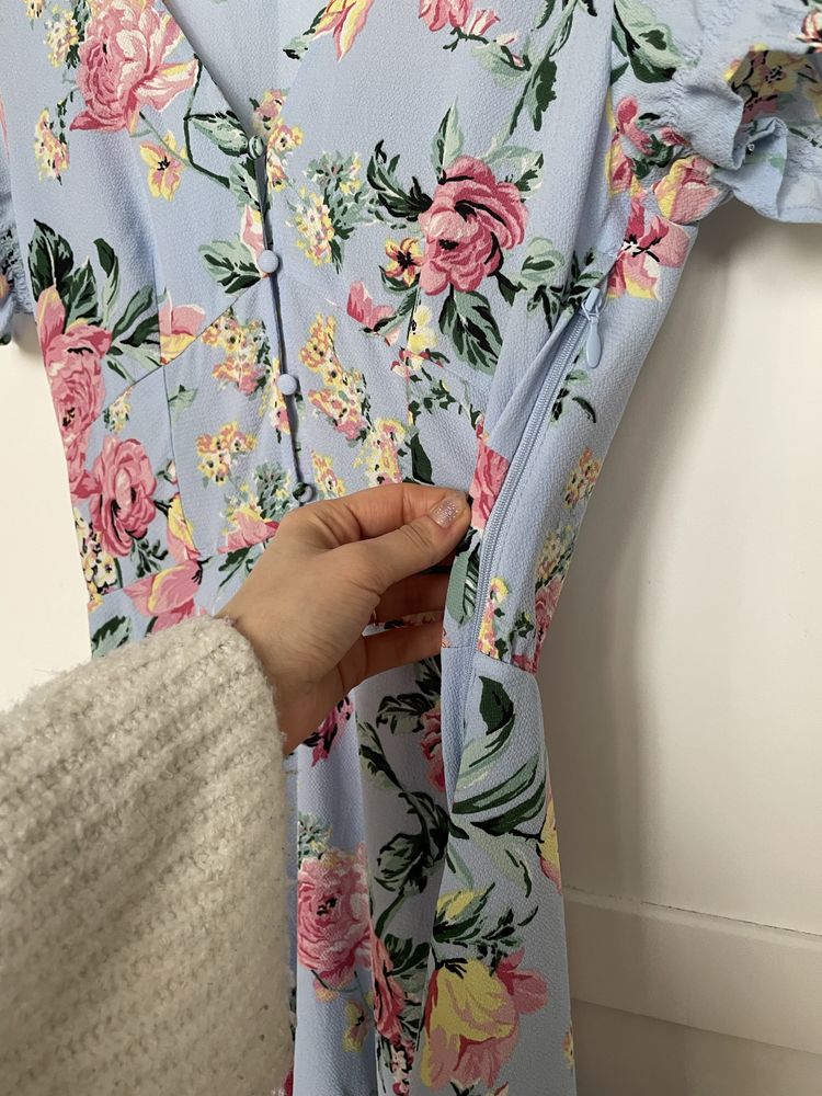 Wiosenna sukienka w kwiaty H&m
