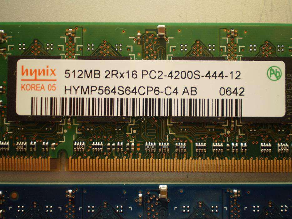 Memorias SODIMM - 512MG - DDR2 533Mhz - PC2 4200S-444-12